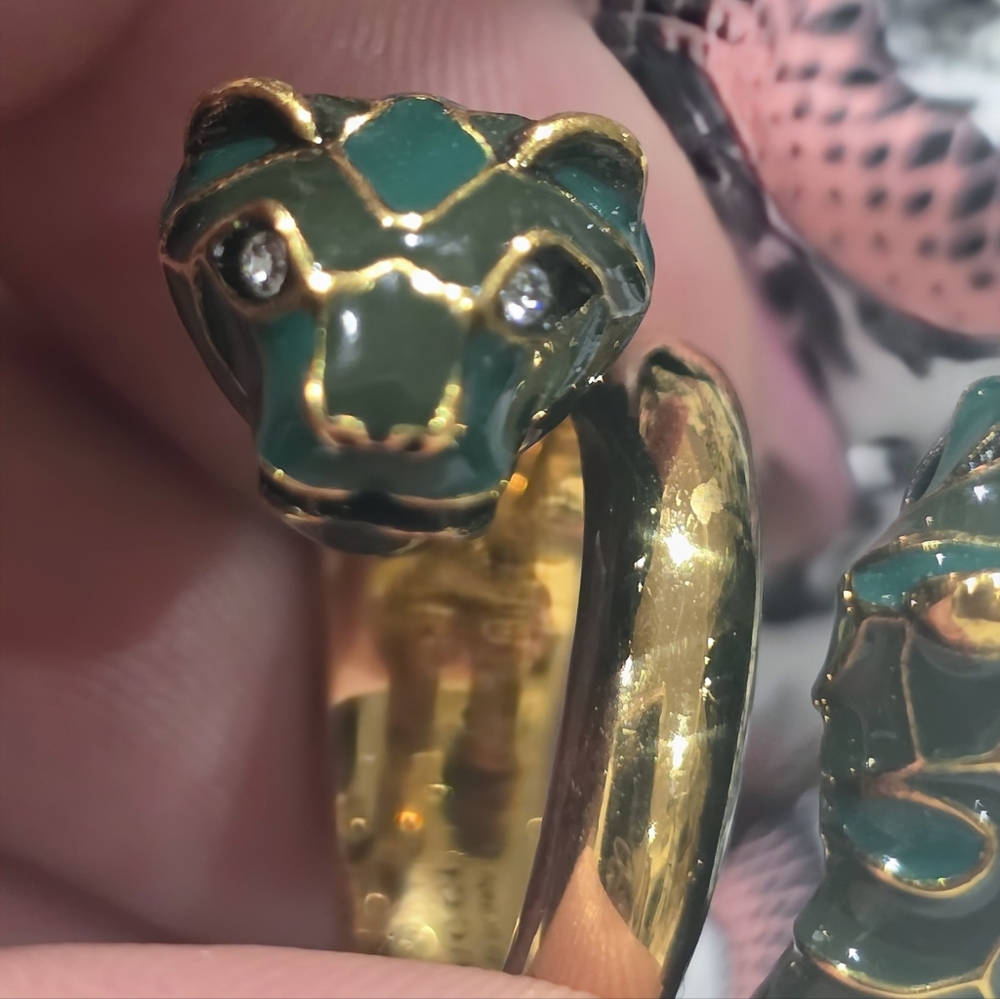 Gucci Tiger Head Ring, Box And Dustbag Size 8 - Picture 2 of 7